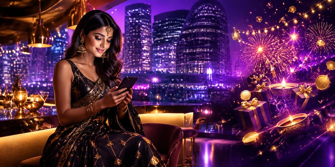 Mobile Teen Patti players celebrating Diwali festival online