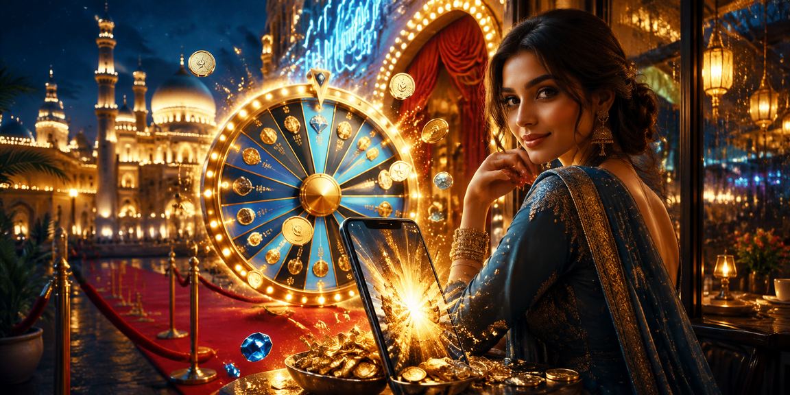 Roulette wheel spinning in Lucknow's old city casino environment